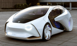 testtubetheunicorn: carsthatnevermadeitetc: Toyota Concept-1, 2017. Designed at Toyota’s CALTY Design Research in California, Toyota’s latest concept has an integrated artificial intelligence system that learns with the driver and that is capable