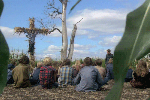 filmgifs:Any religion without love and compassion is false! It’s a lie!Children of the Corn (1984) d