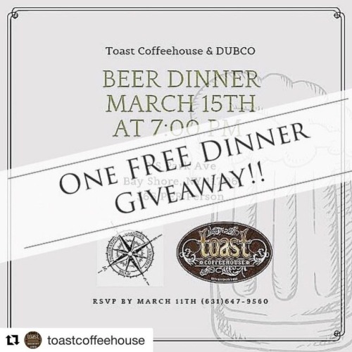 #Repost @toastcoffeehouse with @get_repost ・・・ **** TODAY ONLY!! **** One lucky winner will be annou