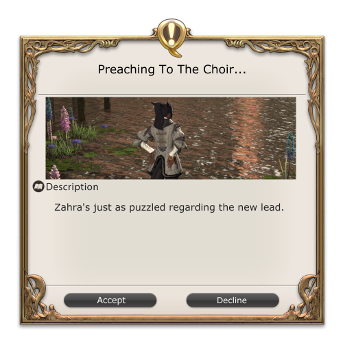 “Preaching to the choir?” Zahra repeated the Hyuran’s words.“What an odd phr