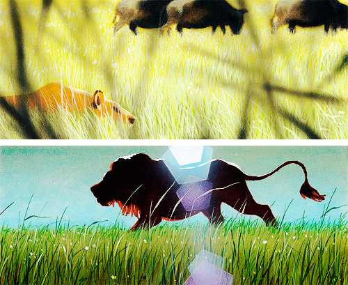 mickeyandcompany:  Stunning pieces of concept art from The Lion King (adapted from