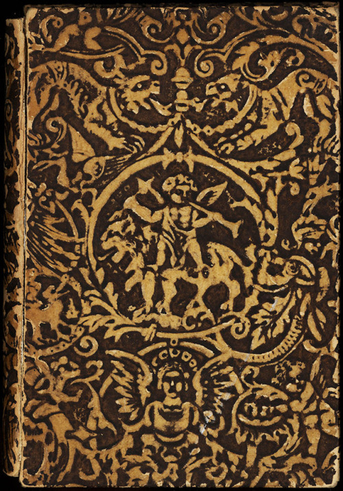 uwmspeccoll:A Caturday Book CoverThis week we present an embossed paper book cover featuring several