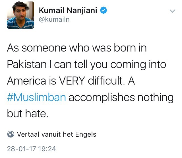 franksars: Kumail Nanjiani takes to Twitter to respond to Donald Trump’s Muslim