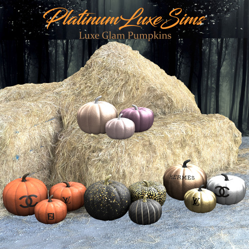 Luxe Glam Pumpkins • 14 Swatches.Early access on my Patreon!DOWNLOAD*Public release 29th Oct DO