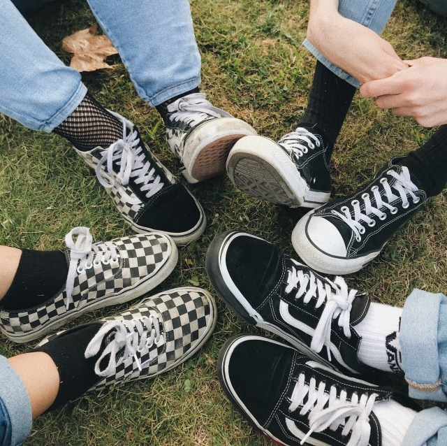 tumblr checkered vans