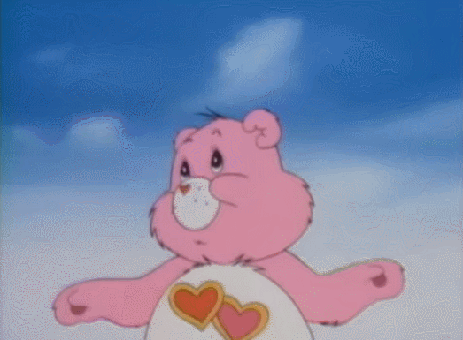 Care Bears cute moment of the day: Forming a plan….  (x)