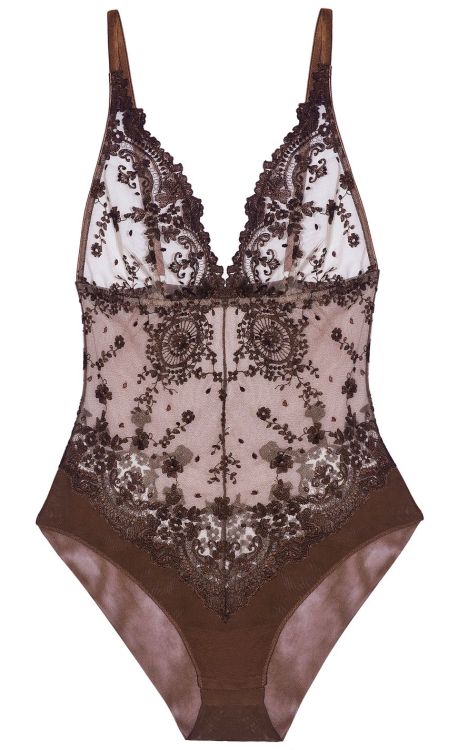 I.D. Sarrieri | Colette • in chocolate brown lace + silk | Spring Summer 2021