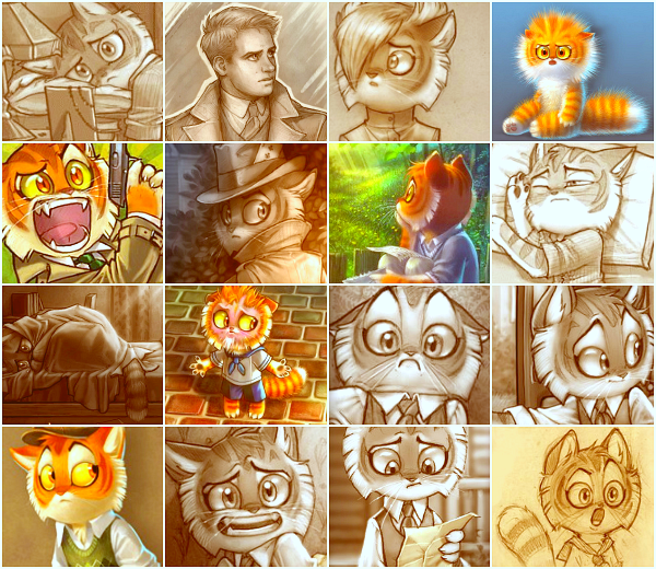 lackadaisycats:  claudia-cher:  Characters from Lackadaisy   Ah, neat! 