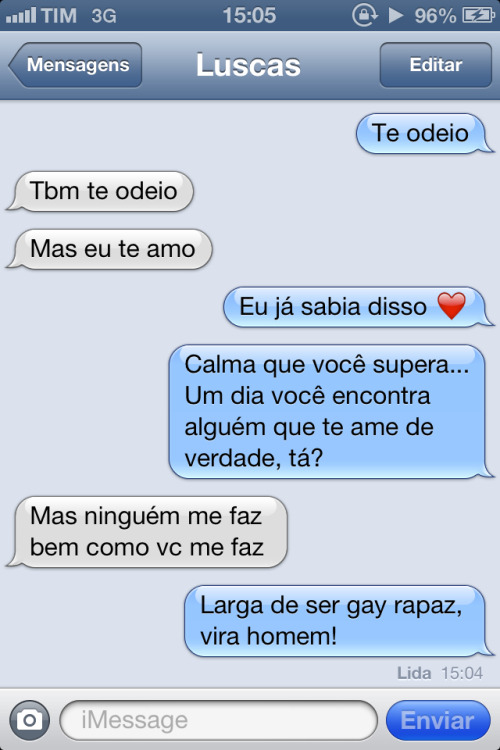 "Por onde for, quero ser seu par."