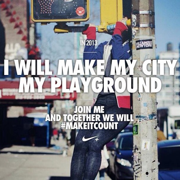 Rewind a year. Good times making the city my playground with @13thwitness. #nike #makeitcount