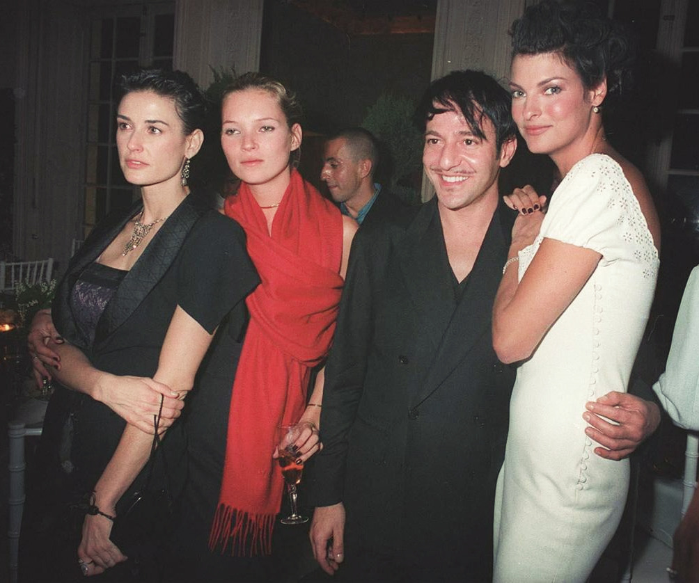 Les Incroyables — Kate Moss, John Galliano and Linda Evangelista at