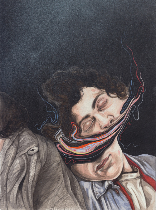 waningsun:  asylum-art-2:  The art of Henrietta Harris Illustrator Henrietta Harris creates beautiful pictures using watercolour and gouache. Her skilfully hand-drawn hands, faces, brains, glaciers seem to float away from each other, reminding us of those