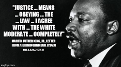 ithelpstodream:white people quoting MLK like