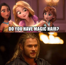 catchymemes:Thor is a disney princess  😂😂👌🏼