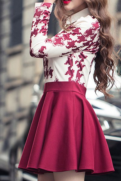 Elegant Print Dress