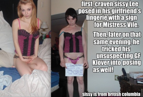 sissyhumiliation:behold the glories of Mistress Vile’s latest humiliating exposure! shall i post som