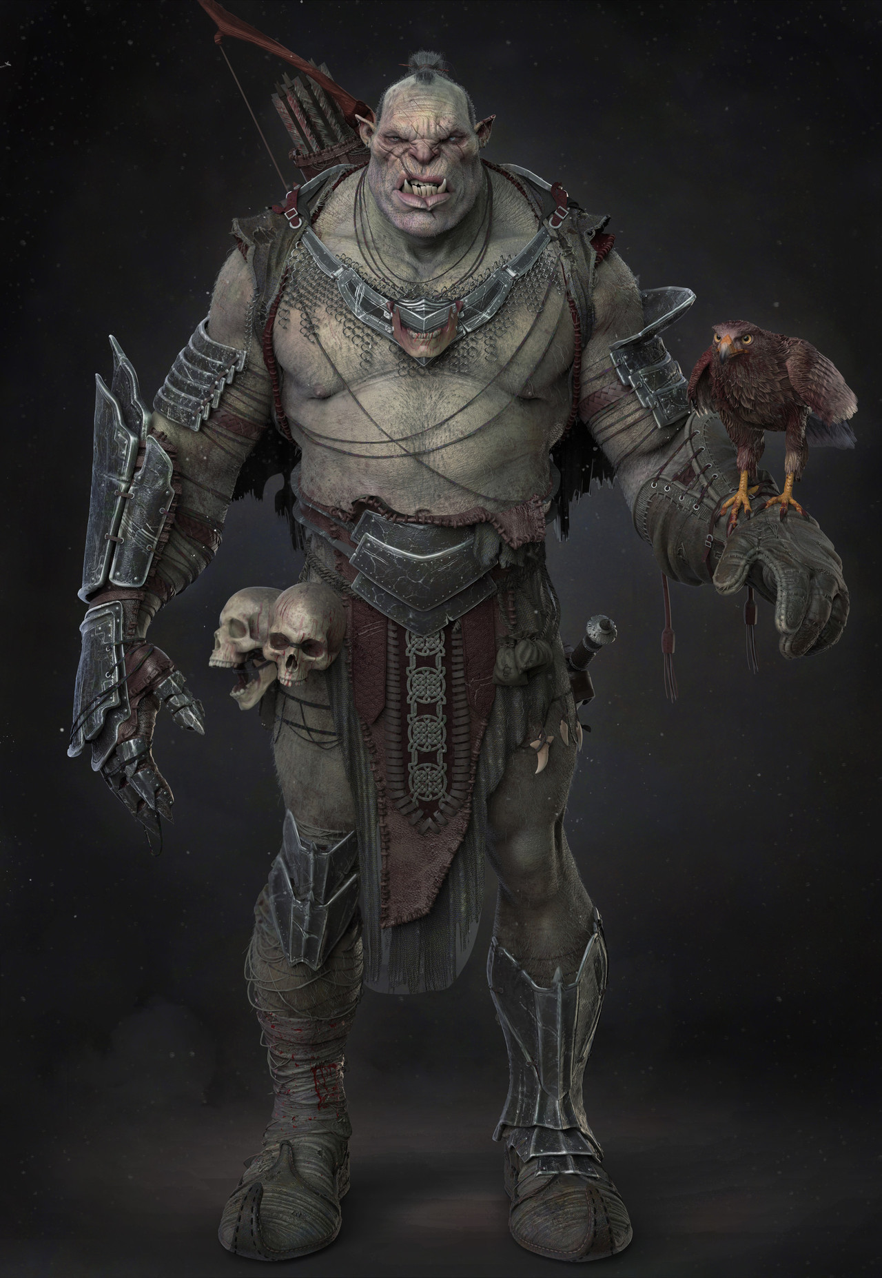 quarkmaster:    Orc hunter and his hawk    John Newell    This is your husbando now.
