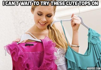 This was me today. I was so exicted, I tried them on immediately when I got home