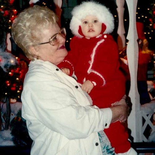 #TBT with my Nanna ❤️ we must of been expecting lots of snow that night for them to dress me up like