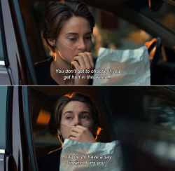 anamorphosis-and-isolate:  ― The Fault in Our Stars (2014)Augustus: You don’t get to choose if you get hurt in this world…but you do have a say in who hurts you. 