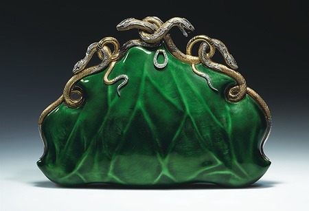 bromazepam:Circa 1968 Aloisia Rucellai evening bag, gold and platinum, translucent enamel, diamonds,