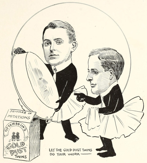 From Otterbein’s 1909 yearbook.This will soon double: my collection of vintage twins imagery.Wonderi