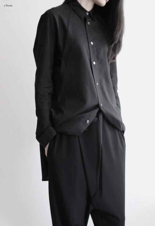 aboutdesigncorp: a’bout | spring/summer ’15- 5126; over shirt | cotton voile. - 329; fol