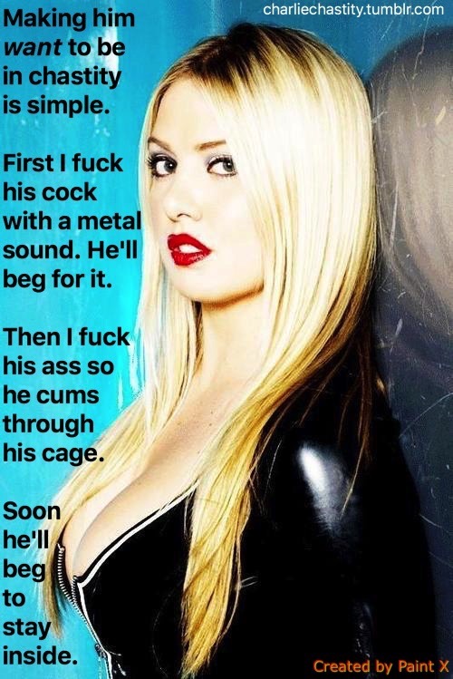 Making Him Want To Be In Chastity Is Simple.first I Fuck His Cock With A Metal Sound.