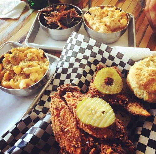 Nashville HOT Chicken, Mary&rsquo;s Mac, Potato Salad, Collard Greens &amp; BIG Buttermilk B