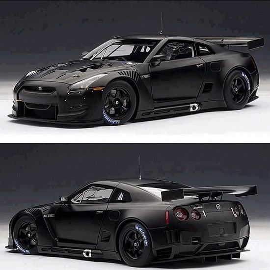 visuallyillusive:  Mean looking Nissan GTR. When regular tires aren’t enough, fill