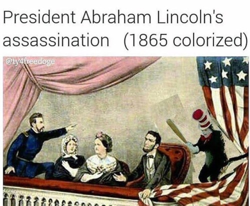 fakehistory: President Abraham Lincoln’s assassination (1865 colorized)