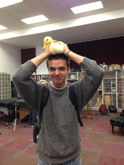 did-venusblowyour-mind:  I know the duck boy and he and his duck are inseparable. An indestructible bond to say the least. 