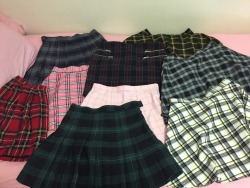 I need ALL of the schoolgirl skirts! 😍