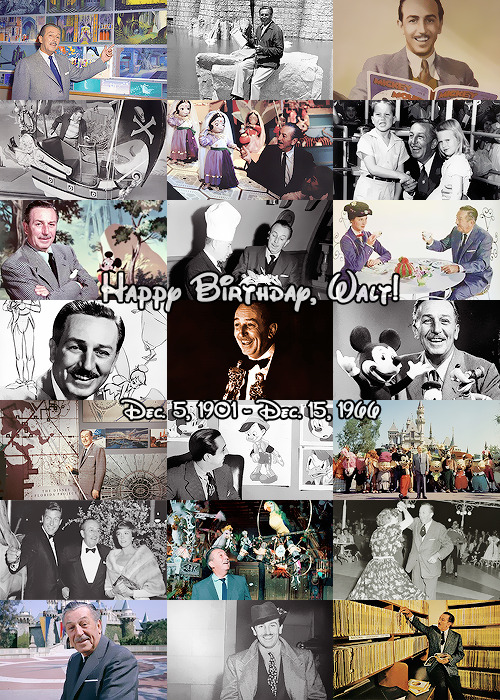 datunofficialdisneyprincess:  eclecticgeekette-deactivated201: Happy Birthday, Walt! Thank you for everything.  Without this man there is so much we wouldn’t have to love. No disneyland. No disney world. No disney movies. Can you imagine? I am glad