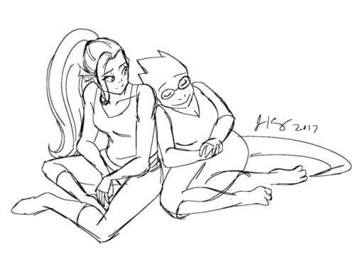 Undyne and Alphys, otp!