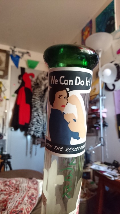 thelittlefae:Princess Leia says “We Can Do It! Join the Resistance”