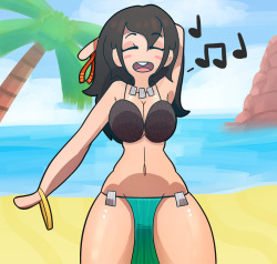 somescrub:  Hula Bec Doodle. :PStupid sexy