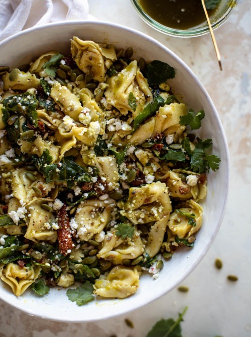 cilantro lime tortellini salad