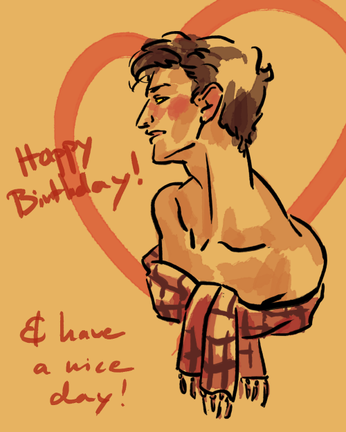 boytoad:cal-cla submitted:Hello, I heard it’s you birthday so please accept this model!Crowley. uwu 