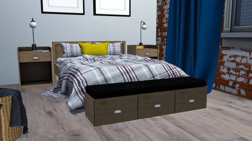 Celia Bedroom (early release)Pack details:Functional bed (5 swatches)Bedside table (5 swatches)Close