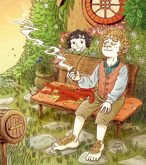 busylilblop: Happy birthday to Bilbo ! I drew this a month ago but felt like it wasn’t good enough t