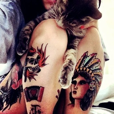 massblog021:  Tattoo cats ^_^ 