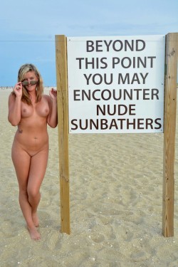 jimporter302:  How come you never see her at the nude beach? 