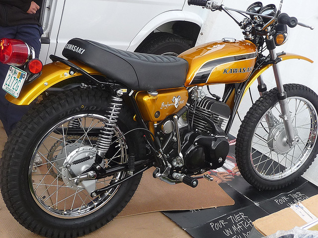 racecafe:  vanderbeer:  Kawasaki 350 Big Horn 1974 by EasyriderFXDWG on Flickr. 