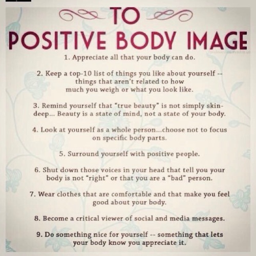 Tips for positive body image