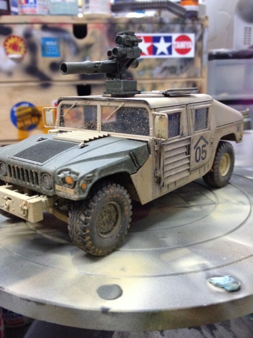 Tamiya 1/35 M1046 humvee tow missile carrier.