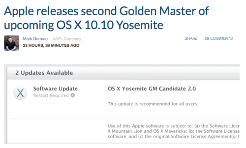 For everyone who installed OS X Yosemite using my guide, make sure you update to the second GM! It&r