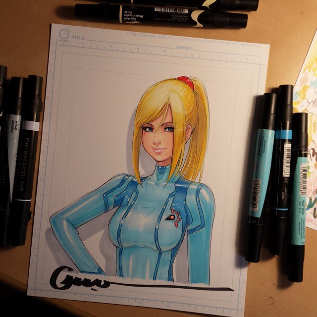 omar-dogan:  #samus #nintendo her she is all done up,  the suit was tricky to get