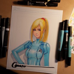 Omar-Dogan:  #Samus #Nintendo Her She Is All Done Up,  The Suit Was Tricky To Get