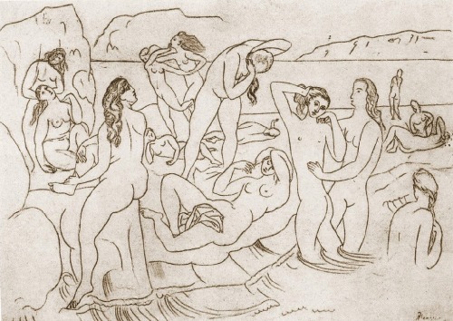 Porn dionyssos:  Pablo Picasso ,baigneuses 1918 photos